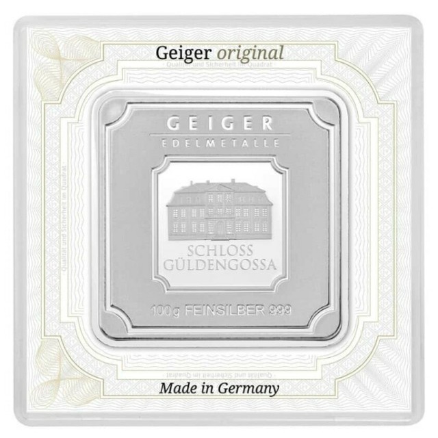 德國Geiger100克銀條（氧化）