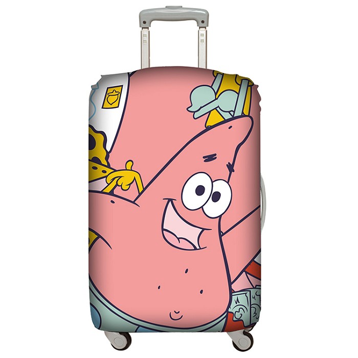 LOQI 行李箱外套【海綿寶寶 派大星】行李箱保護套、防刮、高彈力