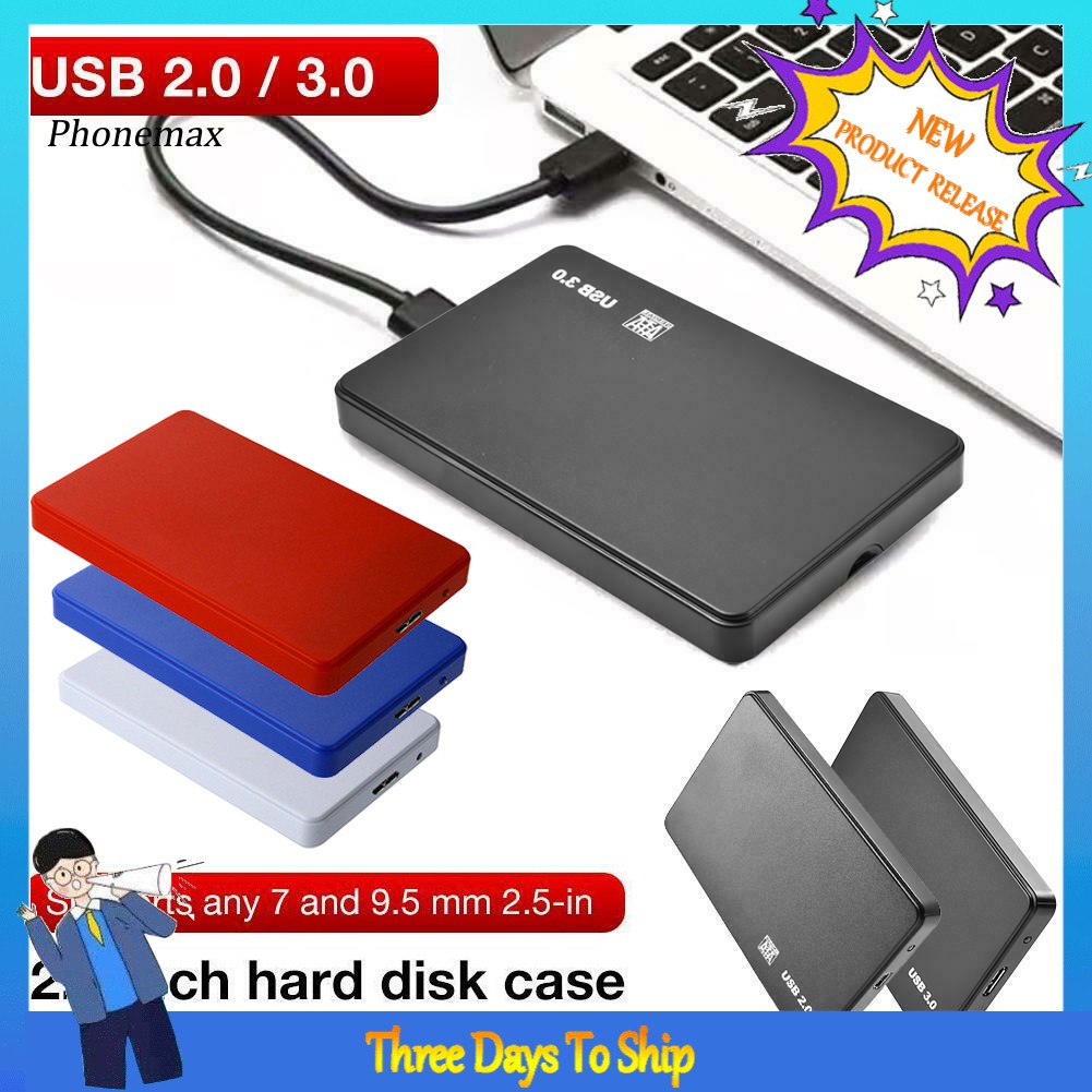 Phone Usb3 0 2 0 2 5 英寸sata Hdd Ssd 機箱筆記本電腦硬盤盒 蝦皮購物