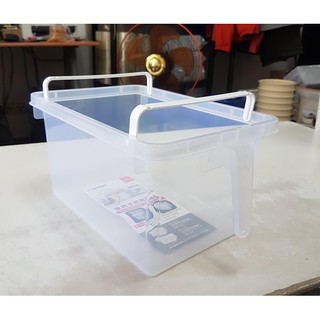 小毛收納『臺灣製 聯府P50288大家齊手把堆疊盒6.4L』含稅開發票 廚房收納盒 手把透明盒 桌面整理盒 KEYWAY