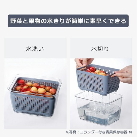 現貨 日本霜山日式瀝水保鮮盒洗水果蔬菜瀝水籃廚房保鮮盒冰箱冷藏冷凍密封盒蔬果收納盒自動排水底部排水 蝦皮購物