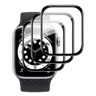 適用於 蘋果手錶 6代 手錶膜 apple watch 6 SE 鋼化玻璃膜 40mm 44mm 全屏覆蓋 螢幕保護貼