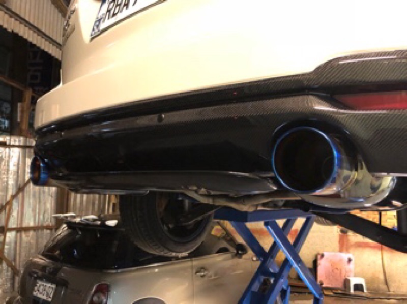 Dk改裝精品subaru Forester森林人藤壺排氣管fujisubo尾段彩鈦尾飾管另有wrx Levorg Sti 蝦皮購物