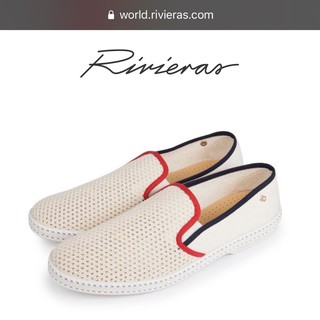 【法國代購】Rivieras SLIP ON COTTON 懶人鞋 編織鞋 小白鞋 休閒鞋 舒適 透氣 夏天必備