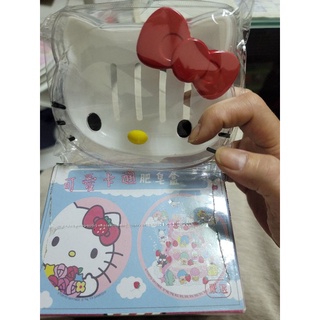 Hello Kitty 可愛卡通 透明 臉部造型 肥皂盒 香皂盒 附紙盒 送禮 交換禮物