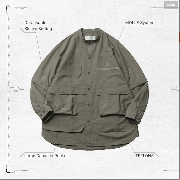 全新現貨 Goopi TS-03 2-way Functional Shirt Tea 襯衫 3號 茶色 沙色 卡其
