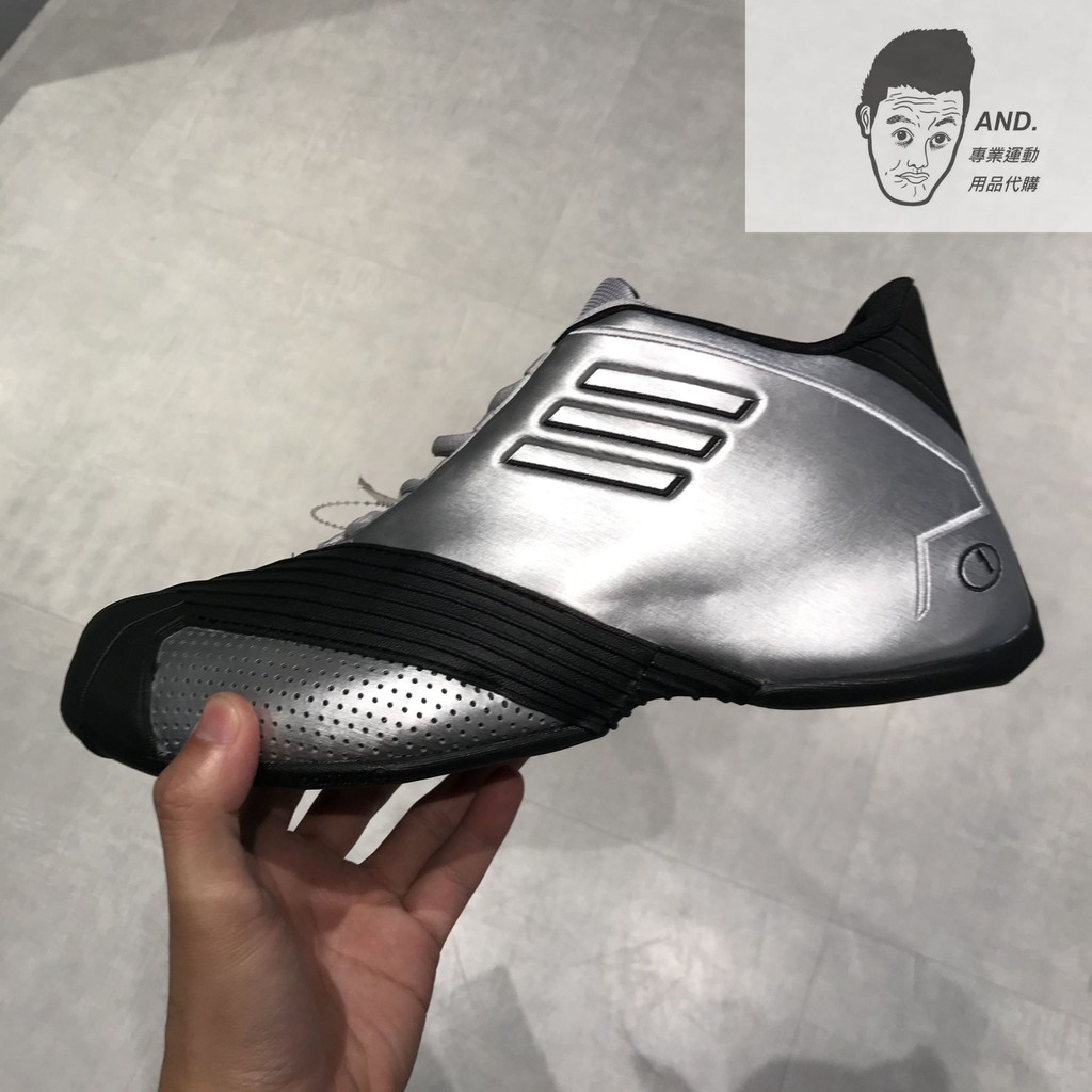 【AND.】ADIDAS T-MAC 1 2002 復刻 一代 復古 籃球鞋 銀黑色 男鞋 G59092