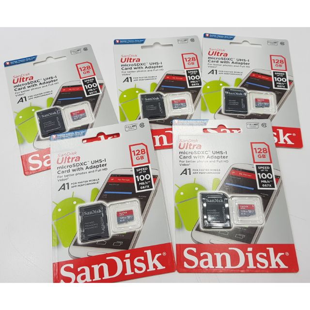 Sandisk 128G 記憶卡 Ultra microSDXC 新款 A1公司貨 讀取100M U1