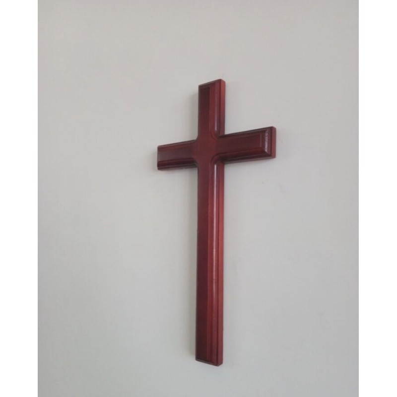 【佳音書坊/十字架】基督教十字架實木木質十字架家居擺件掛壁主內禮品 31公分 SJ-C680