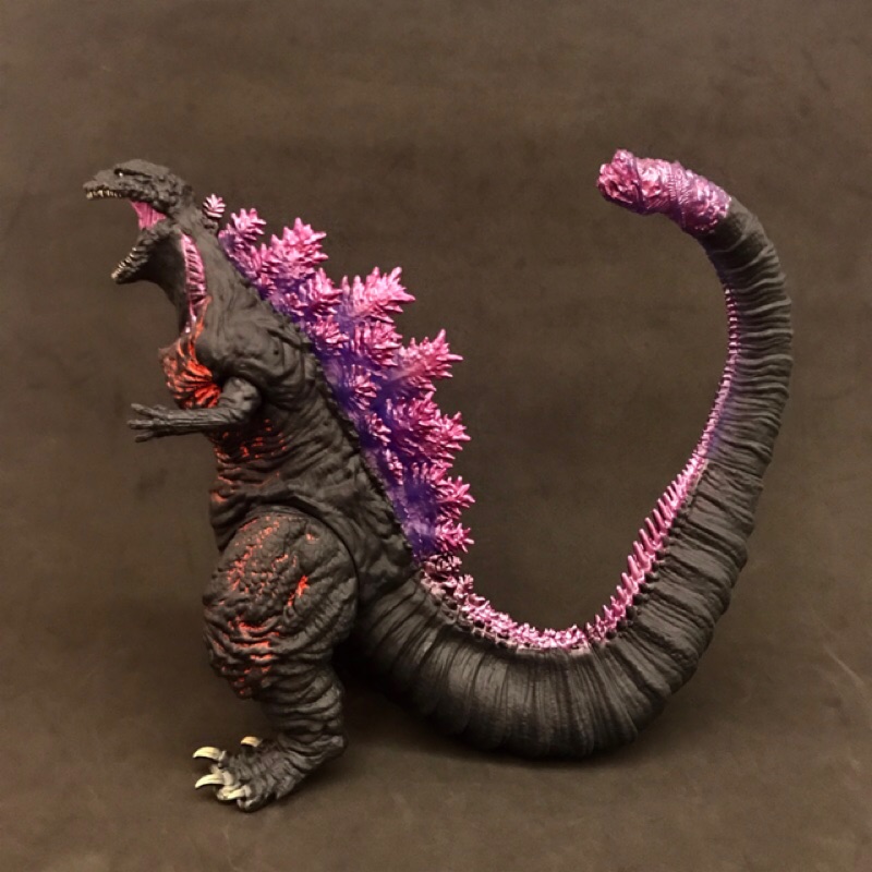 吳爾羅柑仔店 2018年魂商店限定怪獸王系列高28 正宗哥吉拉2016 覺醒紫鰭透第4形態大型軟膠 蝦皮購物