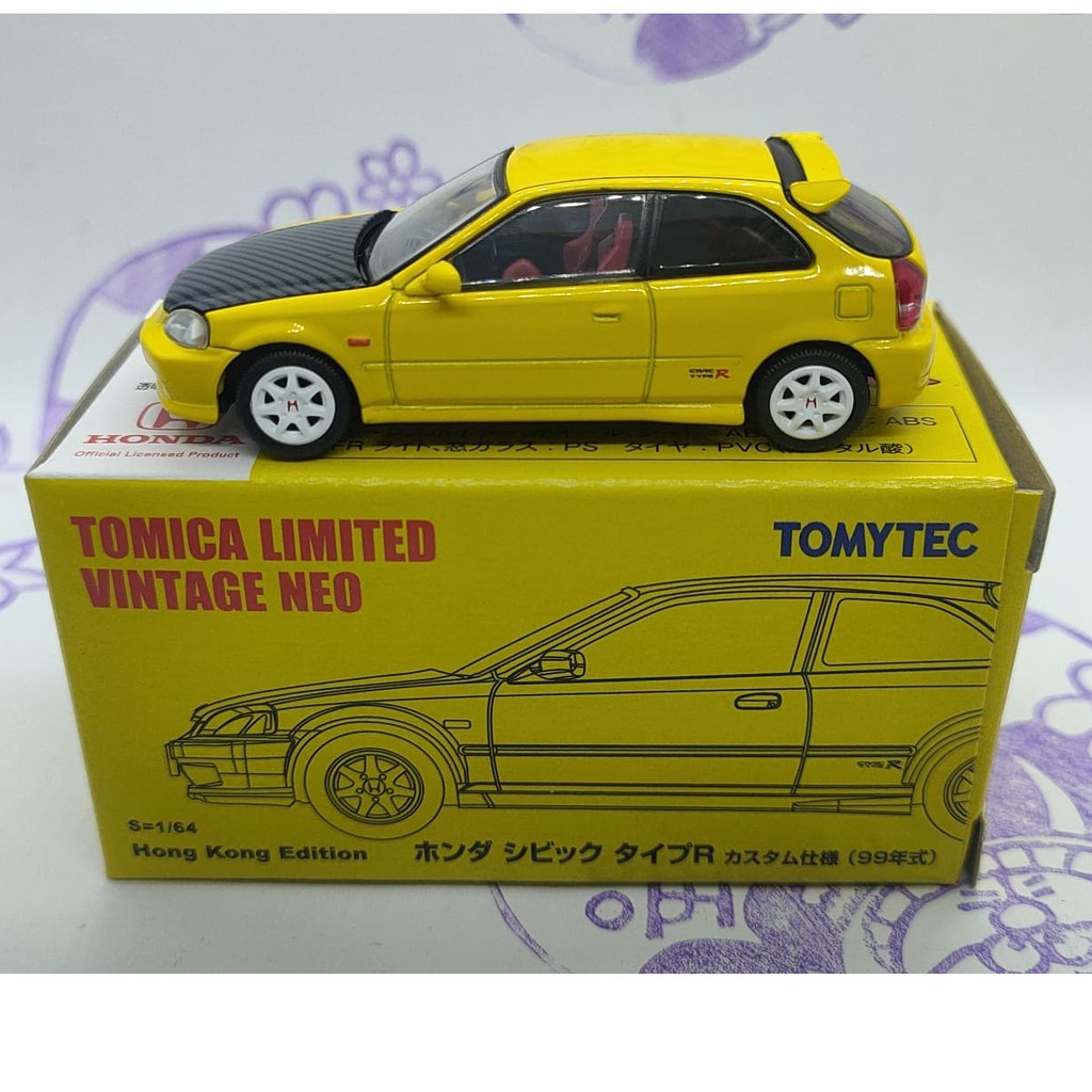 (現貨) Tomica 多美 Tomytec  香港限定TLV CIVIC 喜美 黃色