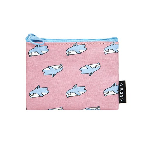[ARTBOX OFFICIAL] 鯊魚BOSS矩形收納袋 (粉紅色)