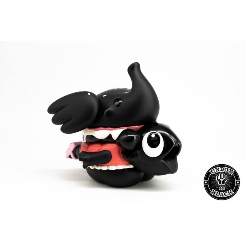 三方聯名限量 Maguro x Elfie Buger黑色漢堡魚