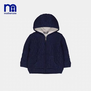 英國 Mothercare 童裝 寶寶 針織連帽外套 內刷毛 尺寸73