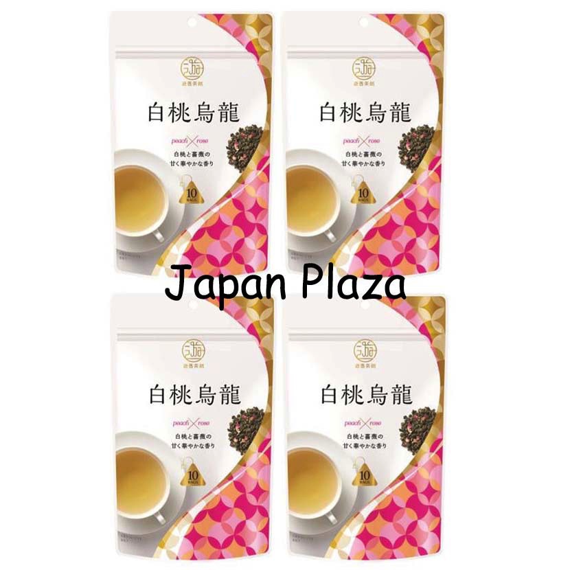 日本直送正品【2袋組】【4袋組】遊香茶館白桃烏龍茶包10個入| 蝦皮購物