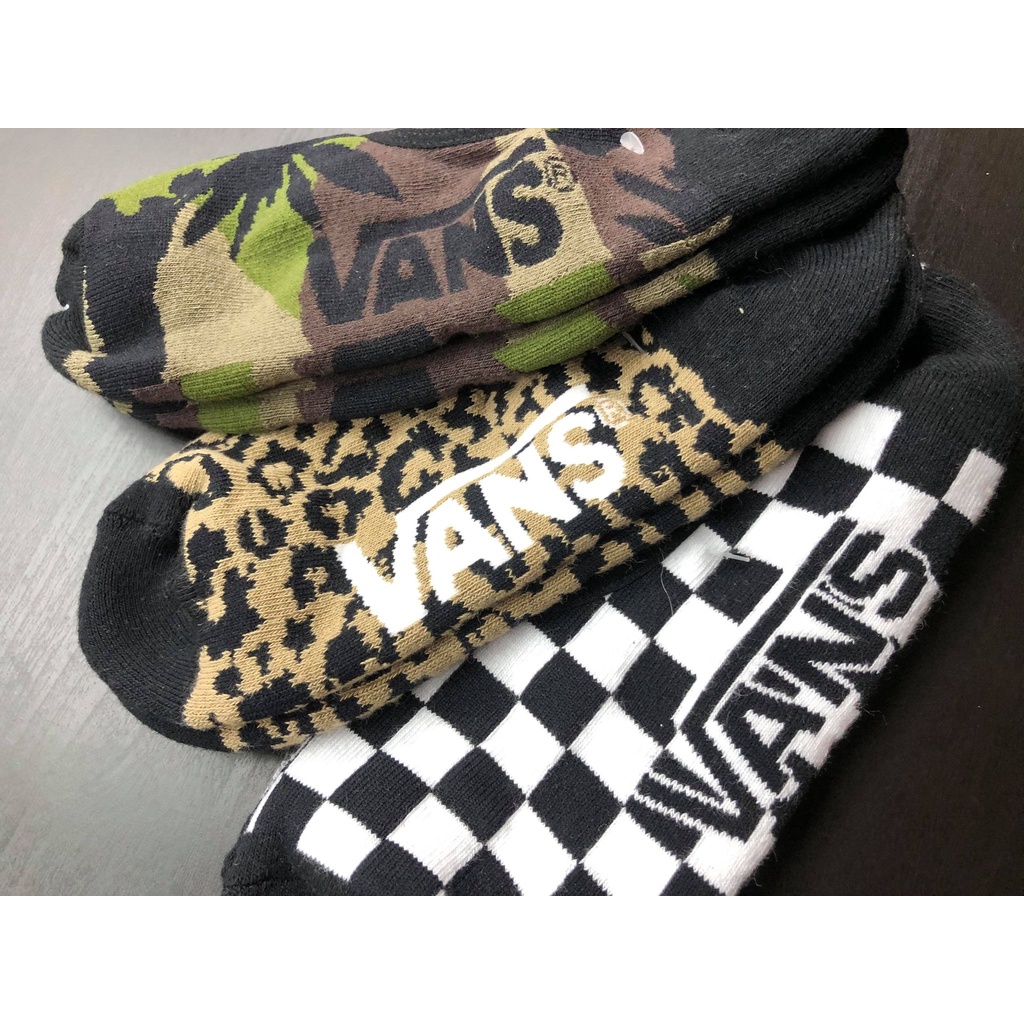 美潮 男款 VANS 毛巾底隱形襪 厚款 運動襪 滑板襪 籃球襪 襪子 復古潮流 迷彩襪 豹紋襪 格子襪