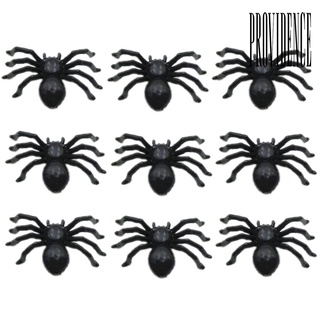 [陽光家居]30PCS 模擬小蜘蛛黑色夜光 萬聖節塑膠玩具 迷你小蜘蛛