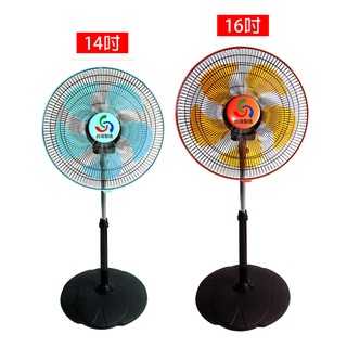 【金展輝】14吋/16吋 360轉涼風扇 立扇 電扇 電風扇(宅配最多1臺一單) A-1411 A-1611