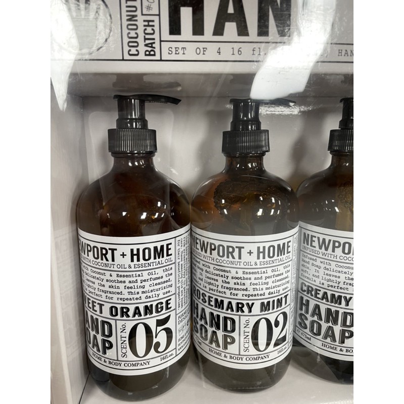 Newport Home洗手液 洗手乳 好市多costco 代購 473ml 玻璃瓶身 蝦皮購物