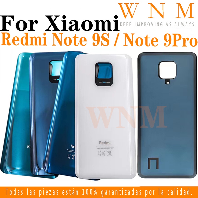 REDMI XIAOMI 小米紅米 Note 9S / Note 9 Pro / 9Pro 後蓋電池蓋外殼帶 LOGO