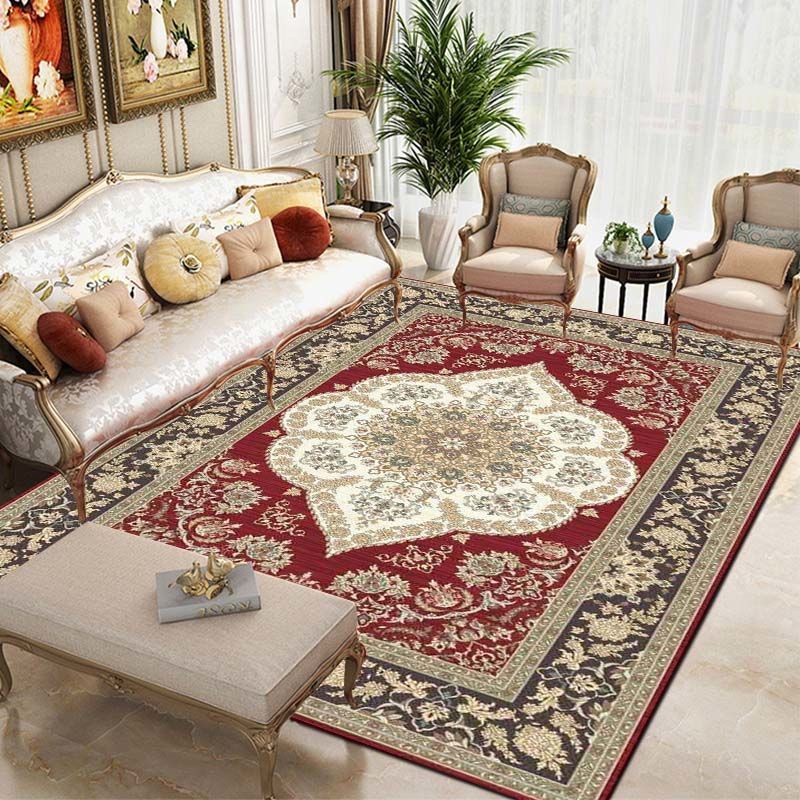 地毯 地墊 美式復古地毯 民族風波斯家用地毯 北歐客廳臥室滿鋪地毯床邊毯