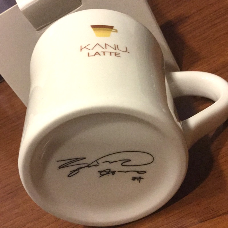 僅此一個‼️ 孔劉 KANU 印刷簽名 馬克杯 咖啡