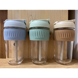 🔥天空藍 新色上市🔥樂扣樂扣 北歐風兩用耐熱玻璃隨行杯（500ml）