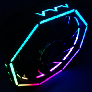 24H出貨 5V ARGB風扇 12V RGB 主機板同步 AURA 神光同步 流光 PWM溫控電腦風扇機殼散熱LED風扇