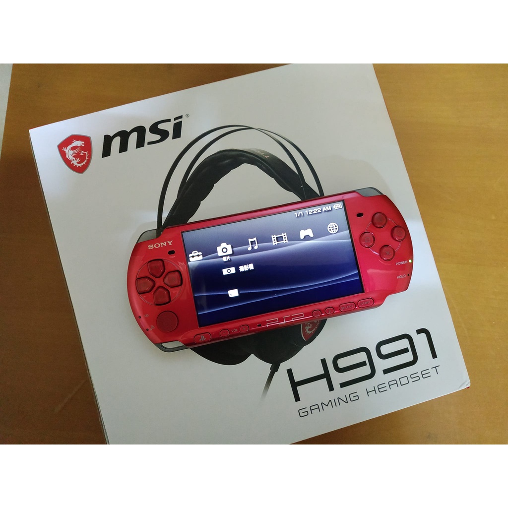 現貨 PSP 3007型 烈焰紅 主機 『無改機 』( 附原版遊戲7片 )
