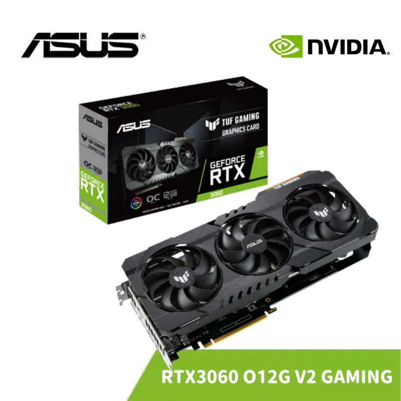 ASUS 華碩 TUF RTX 3060 O12G V2 GAMING 顯示卡