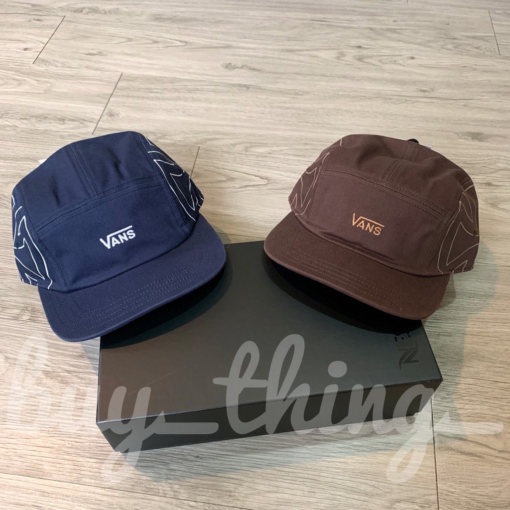 (小百姓美國正品代購）VANS x INDEPENDENT 刺繡logo水洗 古著小logo滑板 五分割帽 深藍/咖啡色