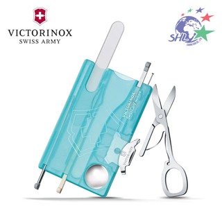 Victorinox 維氏瑞士刀 - 13用名片型 冰藍限定款 / 0.7240.T21 / VN114【詮國】