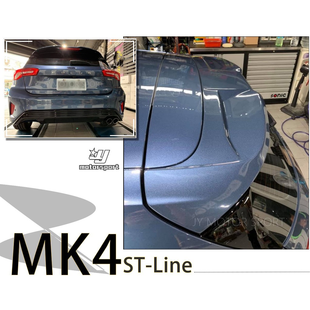 小傑車燈精品--全新 福特 FORD FOCUS MK4 2019年 ST-LINE 尾翼 完工