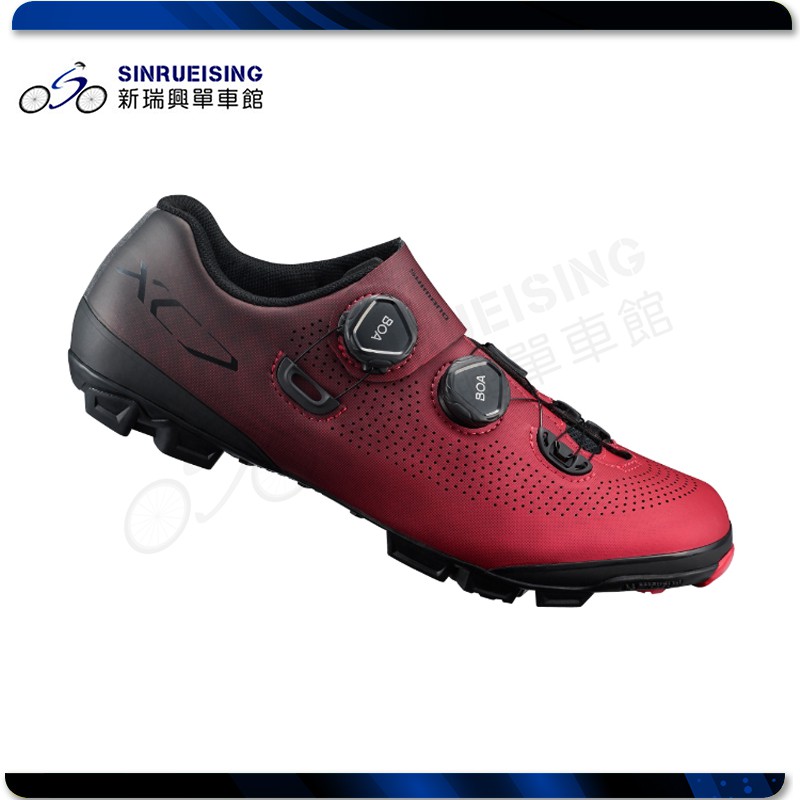 【新瑞興單車館】SHIMANO XC701 登山車鞋 紅色(寬楦) #SU3158