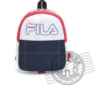 Fila 斐樂 後背包 Mini Backpack 白 /藍/ 紅 LOGO 復古 帆布 BPT-9017-BU