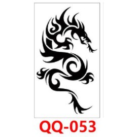 QQ系 龍 圖騰 紋身貼紙 化裝舞會 表演造型紋身 防水 刺青貼 轉印貼紙 能貼在 口罩皮膚陶器金屬玻璃