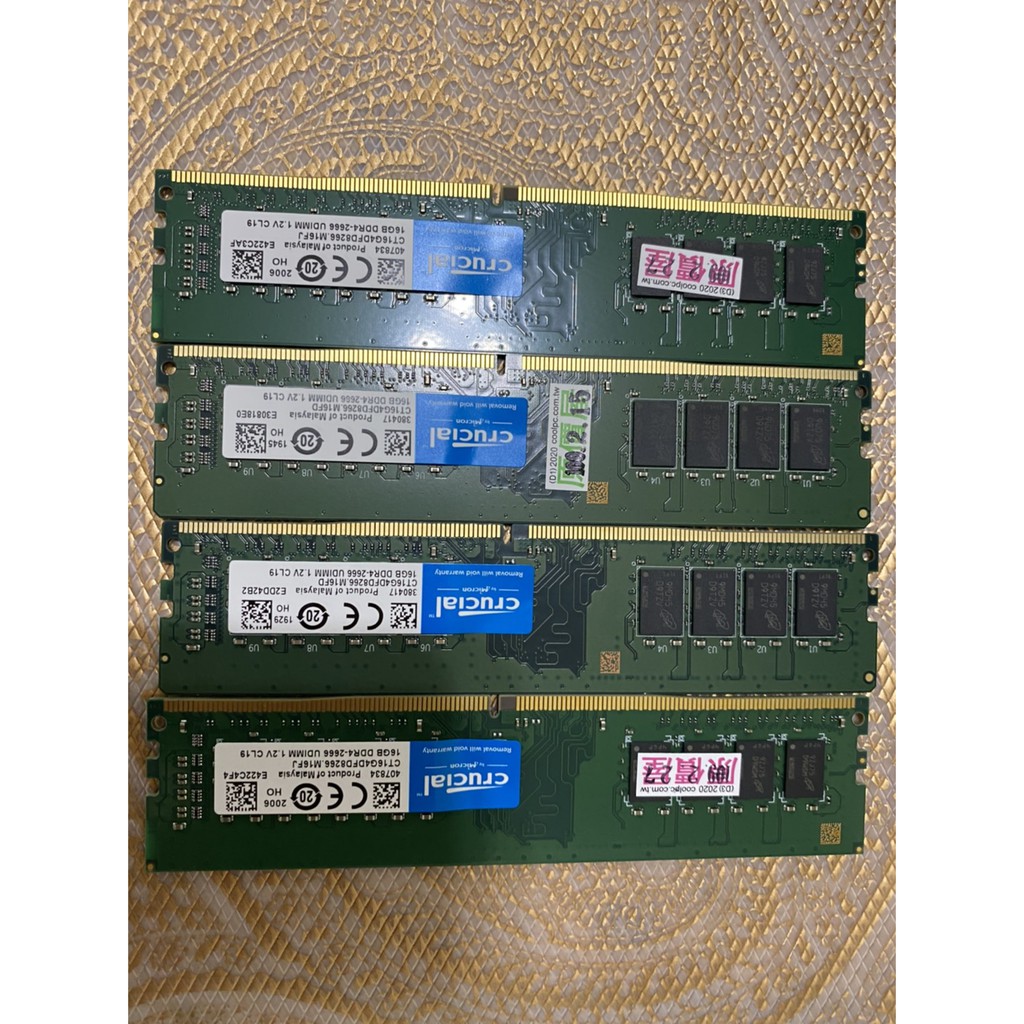 美光DDR4 2666MHz 16GB*2 (FB訂請勿亂下標)