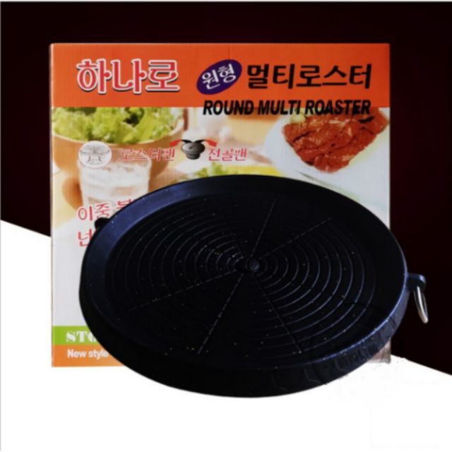 現貨韓式烤盤 韓國烤盤 烤肉盤 烤肉爐 烤肉 架導油設計 適用岩谷 無煙烤盤 不沾鍋 卡式爐 瓦斯爐