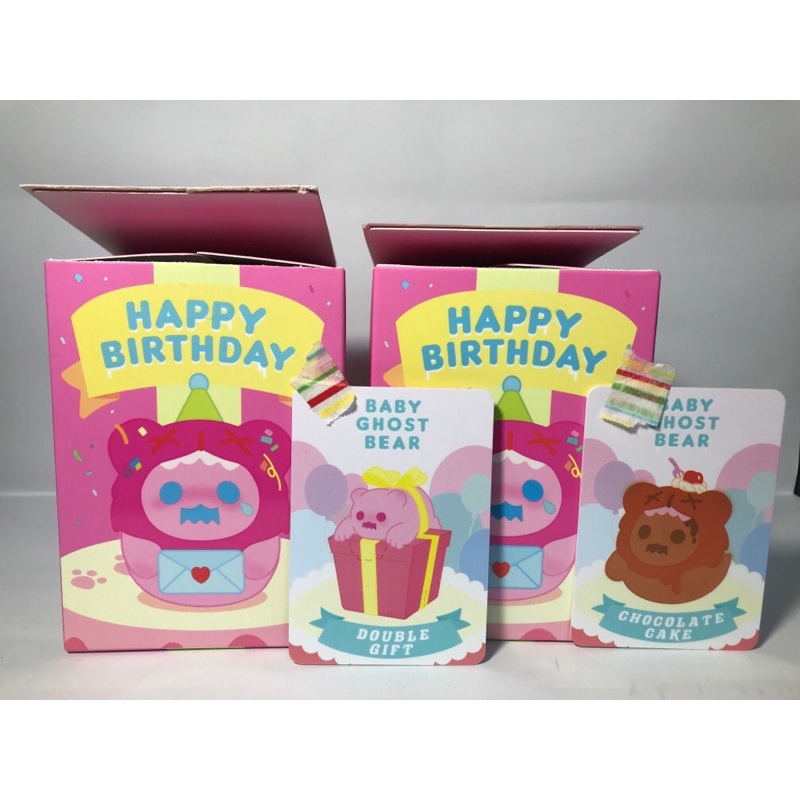 ShinWoo 尋找獨角獸 幽靈熊 生日系列 公仔 盲盒 盲抽 盒玩 巧克力蛋糕 雙重禮物