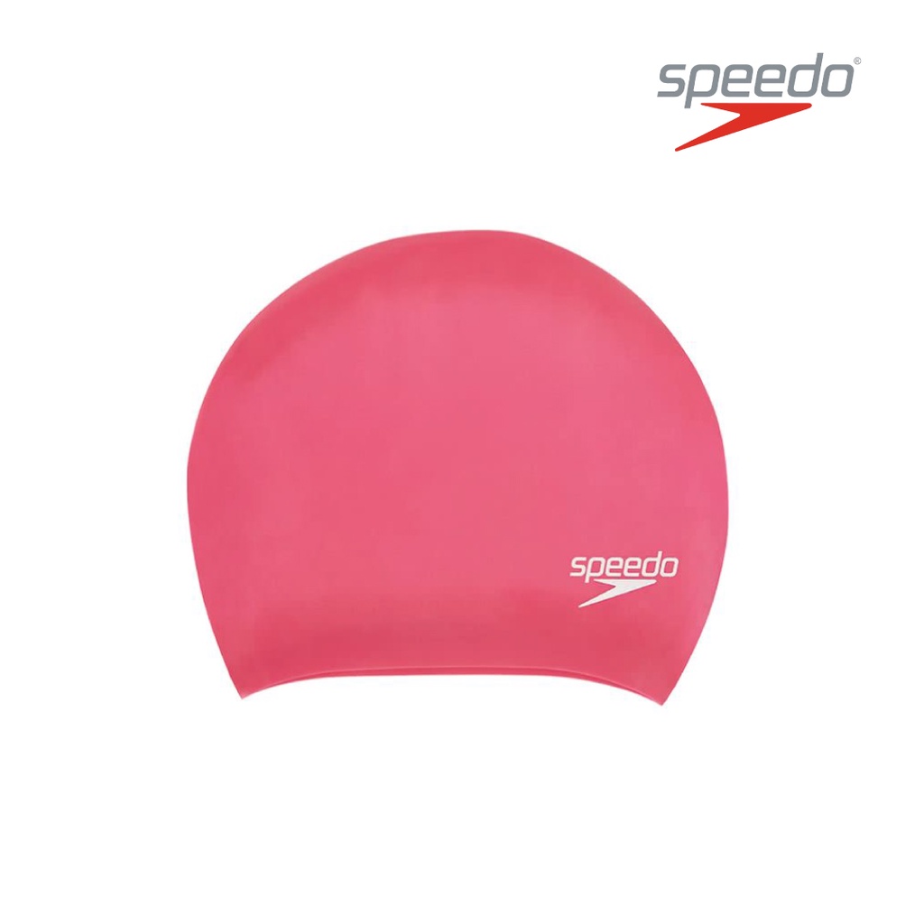 Speedo 泳帽 成人矽膠泳帽 矽膠泳帽 SD806168A064 桃紅 長髮泳帽 泳具 游泳 泡湯 溫泉