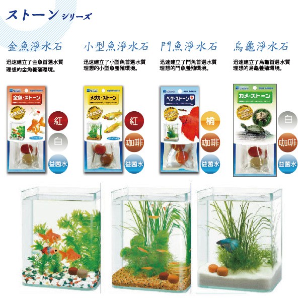 日本suisaku水作神奇淨水石 金魚用分解阿摩尼亞亞硝酸硝化菌淨水吸附髒汙清澈 蝦皮購物
