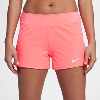 NIKE RUNNING 女版 Court Flex Pure Shorts 粉橘色 跑步短褲