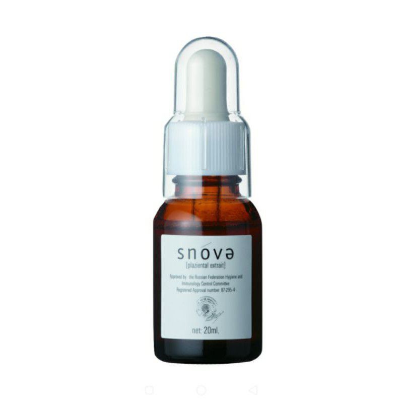 全新 Snova絲若雪胎盤素逆齡亮白精華液20ml 保證原廠公司貨