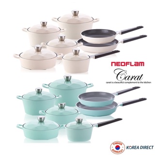 韓國直運 NEOFLAM CARAT 鑽石系列陶瓷不沾鍋 平底鍋 湯鍋 鑽石鍋