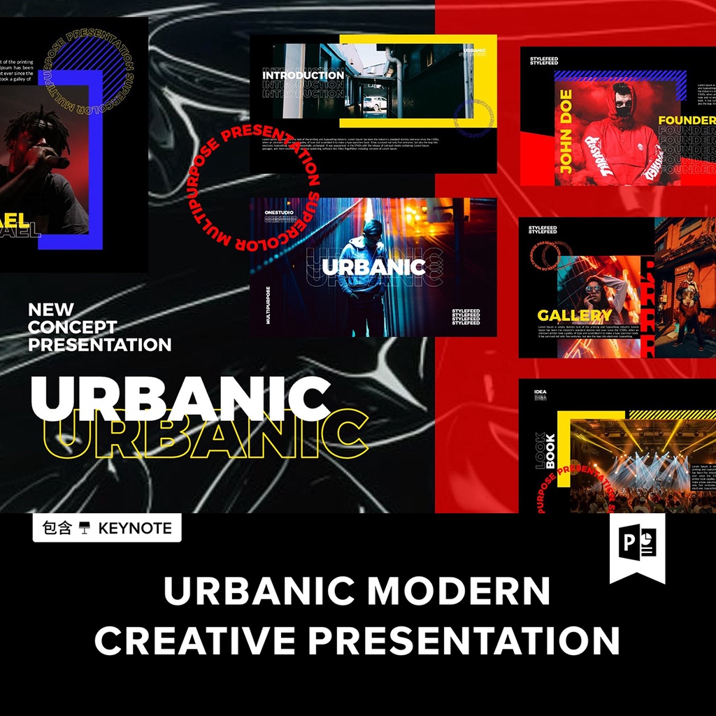 Urbanic Modern New Concept Template PPT+Keynote.P2020032501