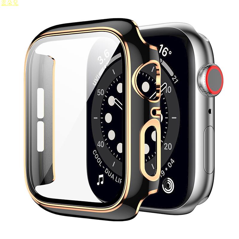 適用蘋果手表iwatch s5保護殼鋼化膜一體s6保護套apple watch6/se/5/4/3/2代通 雲朵兒