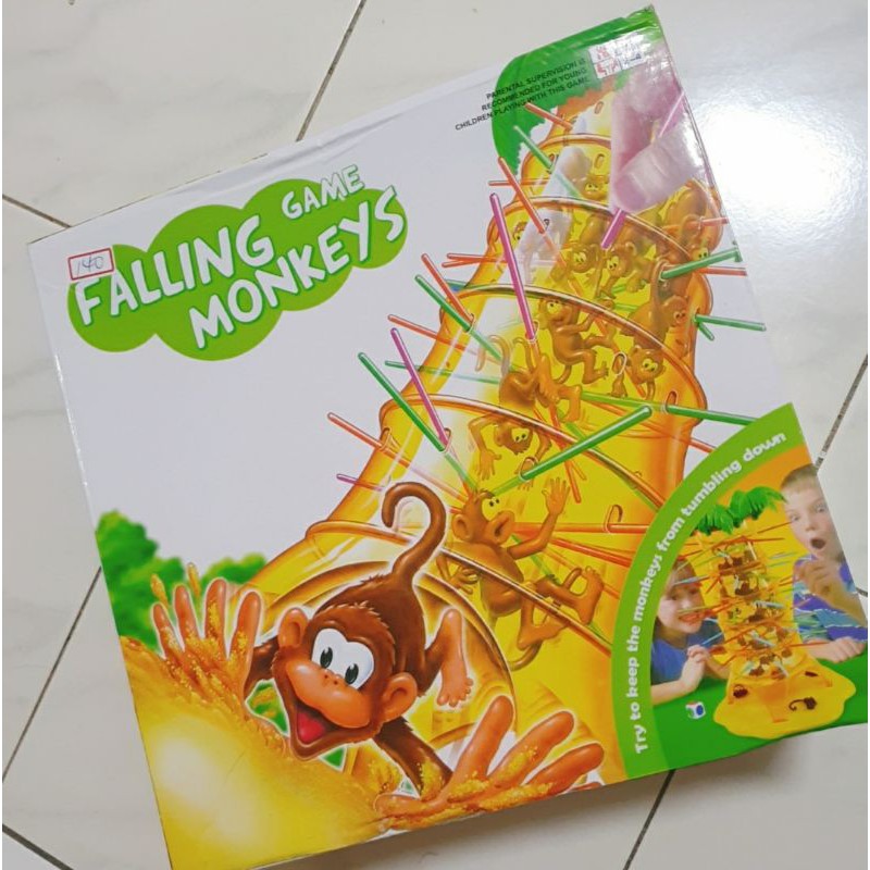 桌遊  猴子遊戲  益智遊戲  falling monkeys 多送敲冰塊遊戲