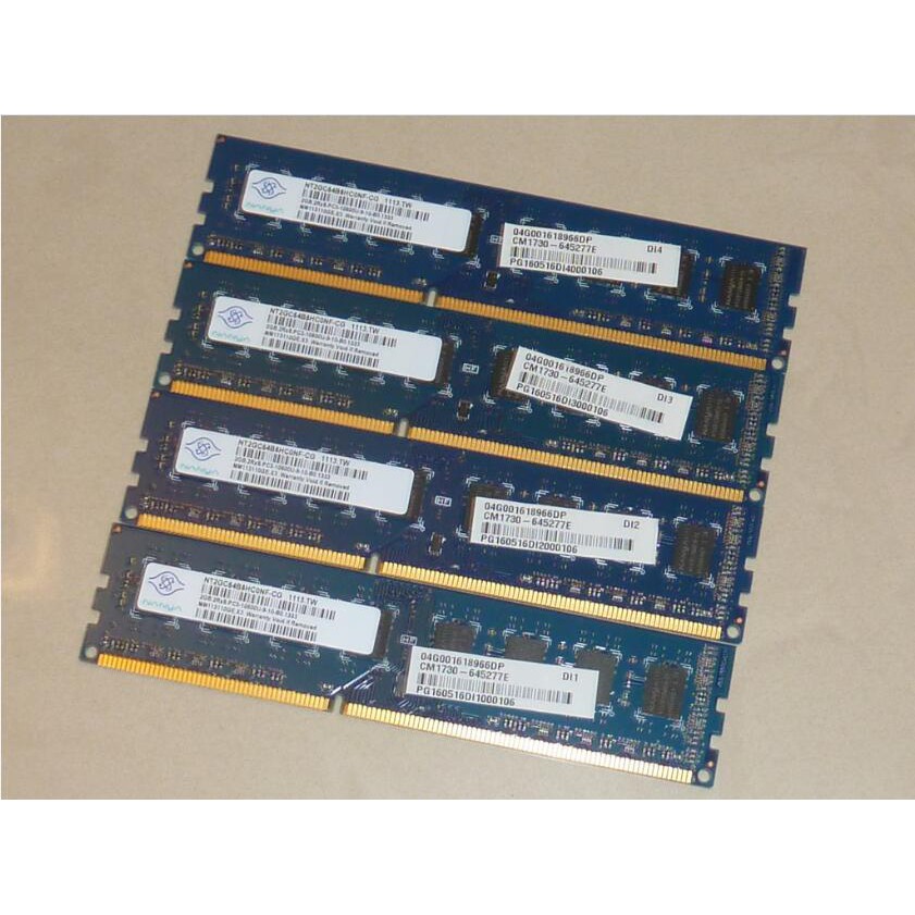 南亞 asus DDR3 1333 PC3 10600 2G GB 雙面顆粒