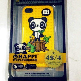 iPhone 4/4S 手機外殼 硬殼 黃色熊貓手機殼