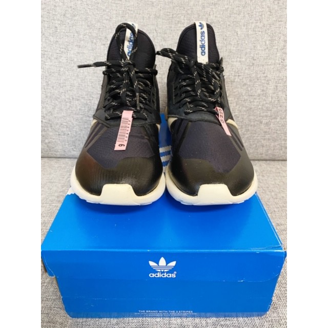 11號 Adidas Tubular Runner Y3 平民版 黑白 藍標 慢跑鞋 休閒鞋 男鞋 二手 愛迪達